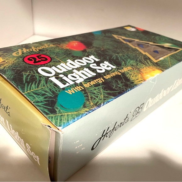 Vintage Hofert’s 25 Outdoor Christmas Light Set (Blue) - Picture 2 of 12